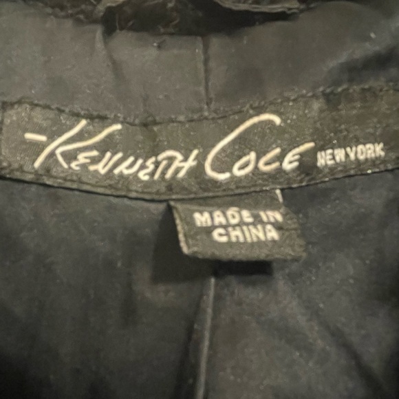 Kenneth Cole New York Fuzzy Black Faux Fur Teddy Coat | Fashion Statement Warm - Picture 5 of 7